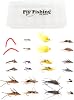 Trout Fly Assortment - Essential Bead Head and Double Bead Nymphs Fly Fishing Flies Collection - Trout Nymph Fly Fishing Combo Kit - 2 Dozen Trout Flies with Fly Box