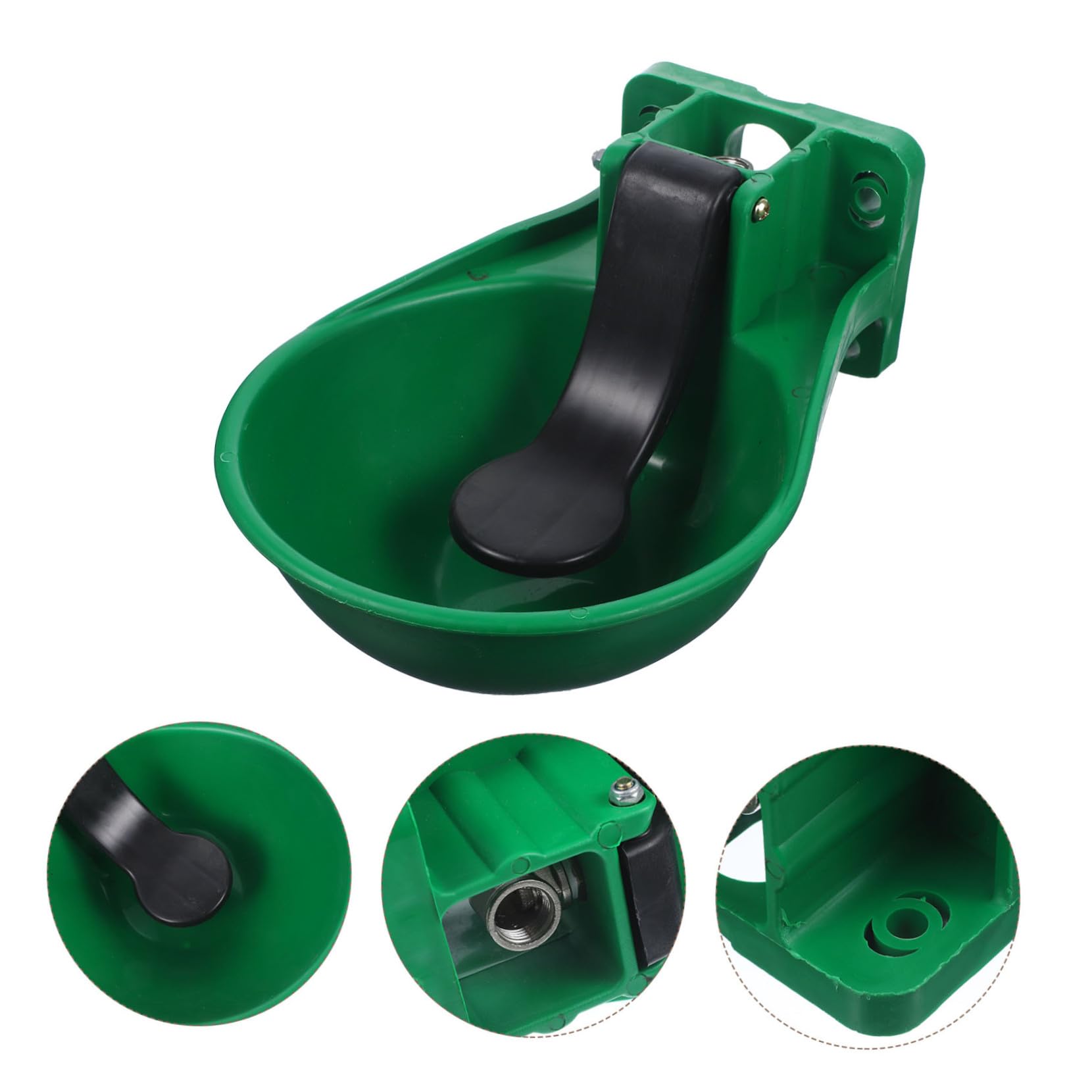 Abbeveratoio Automatico per Bestiame e Pecore, Plastico Ferro Nero
