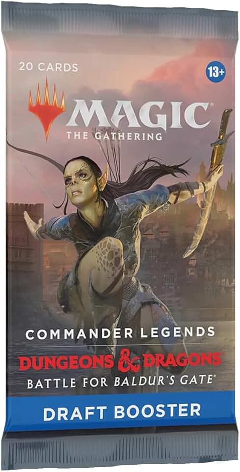 Magic The Gathering D10030001 D&D Battle for Baldurs Gate Commander Legends Draft Booster, Multi, Multicolor