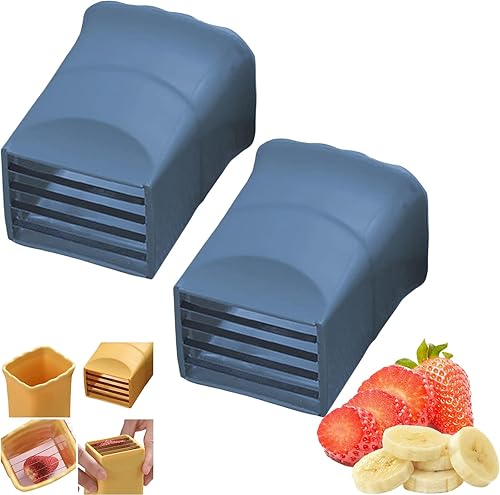 Cortador de tazas, cortador de fresa, cortador de fresa de plátano de acero inoxidable, rebanador de huevos, fabricación rápida de frutas suaves,