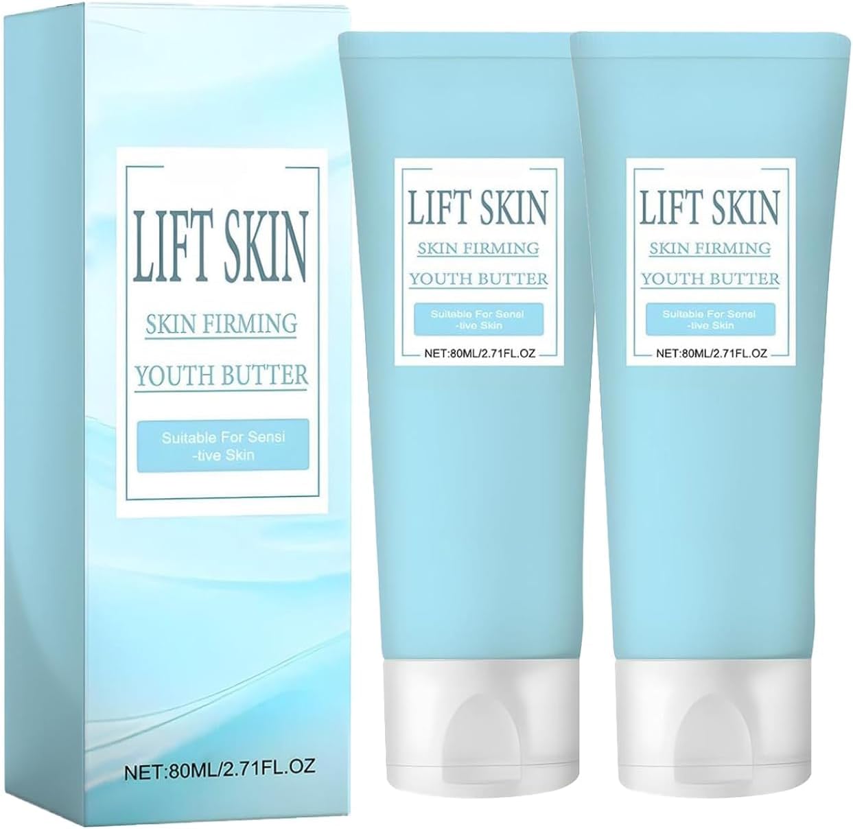 DyKayLuxelift Skin Firming Youth Butter, Butter Anti Aging Moisturizer, Luxelift Skin Firming Cream for Body Loose Skin for Face Neck Arms Legs
