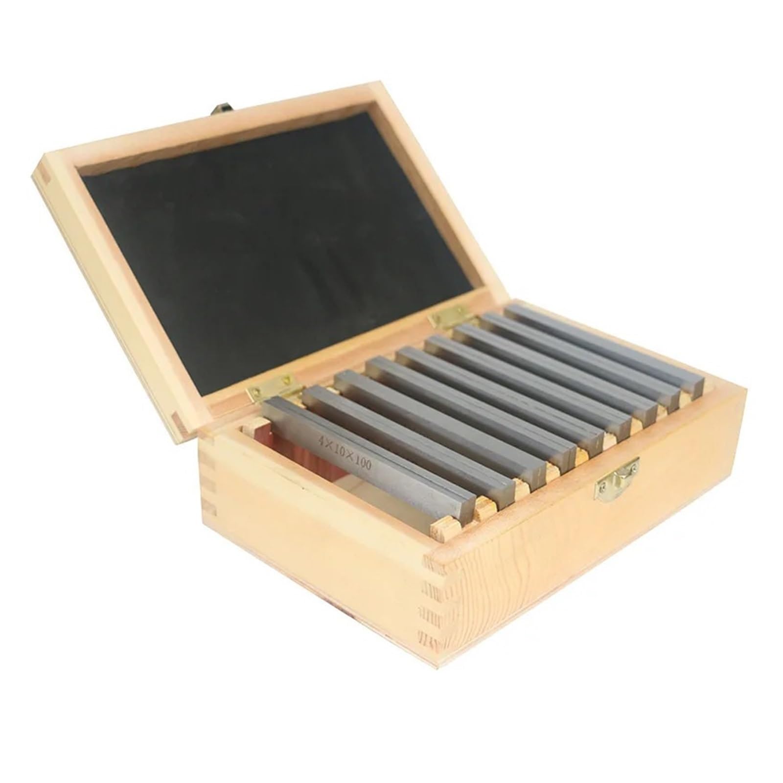 Bloques patrón paralelos Bloque de calibre de almohadilla paralela de alta precisión, 18 piezas, 9 pares, fresado CNC, acero de aleación, 100 mm/150 mm(100mm)