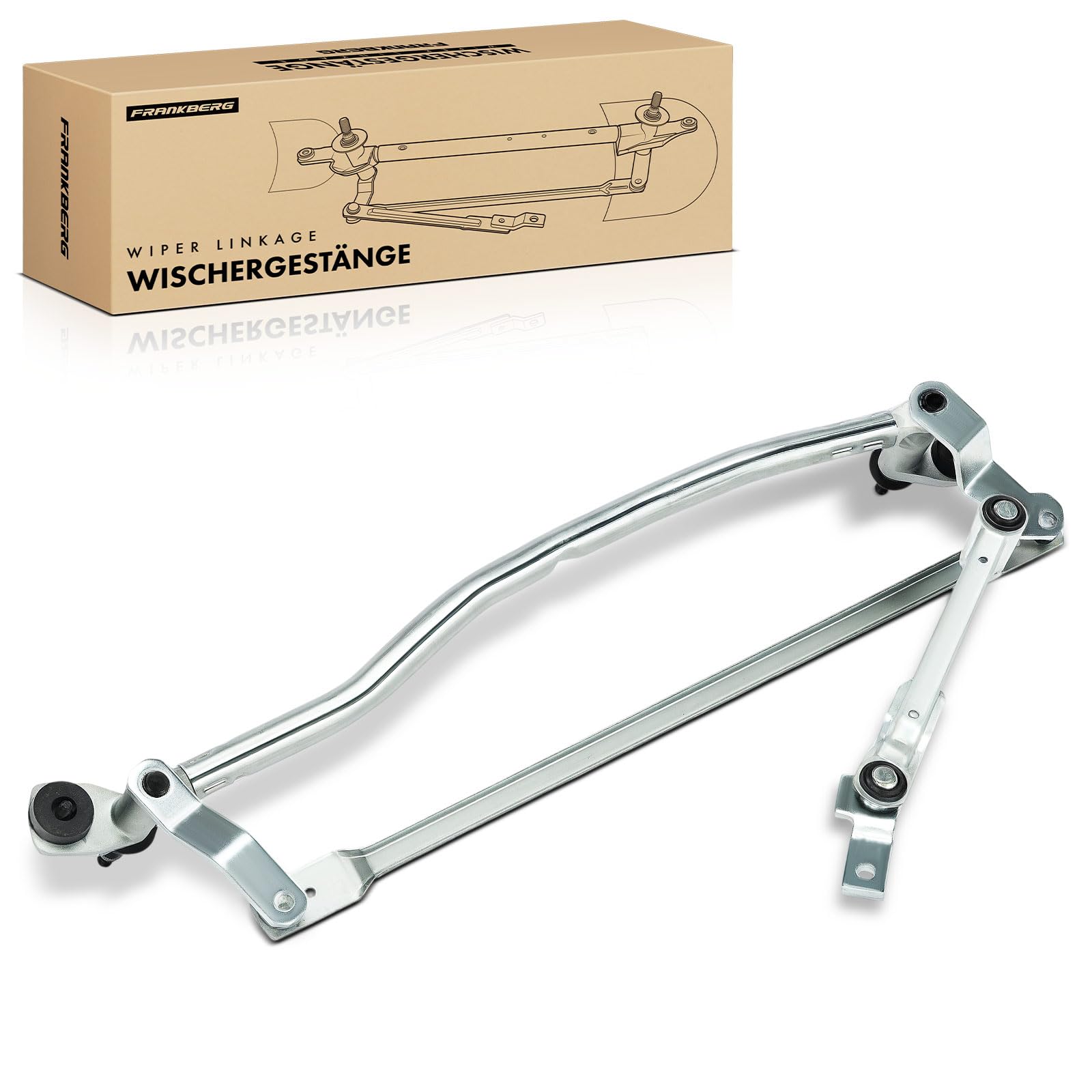 Frankberg Wischergestänge Scheibenwischergestänge Vorne Kompatibel mit A3 Sportback 8PA A3 8P1 A3 Cabriolet 8P7 Replace# 8P1955023L