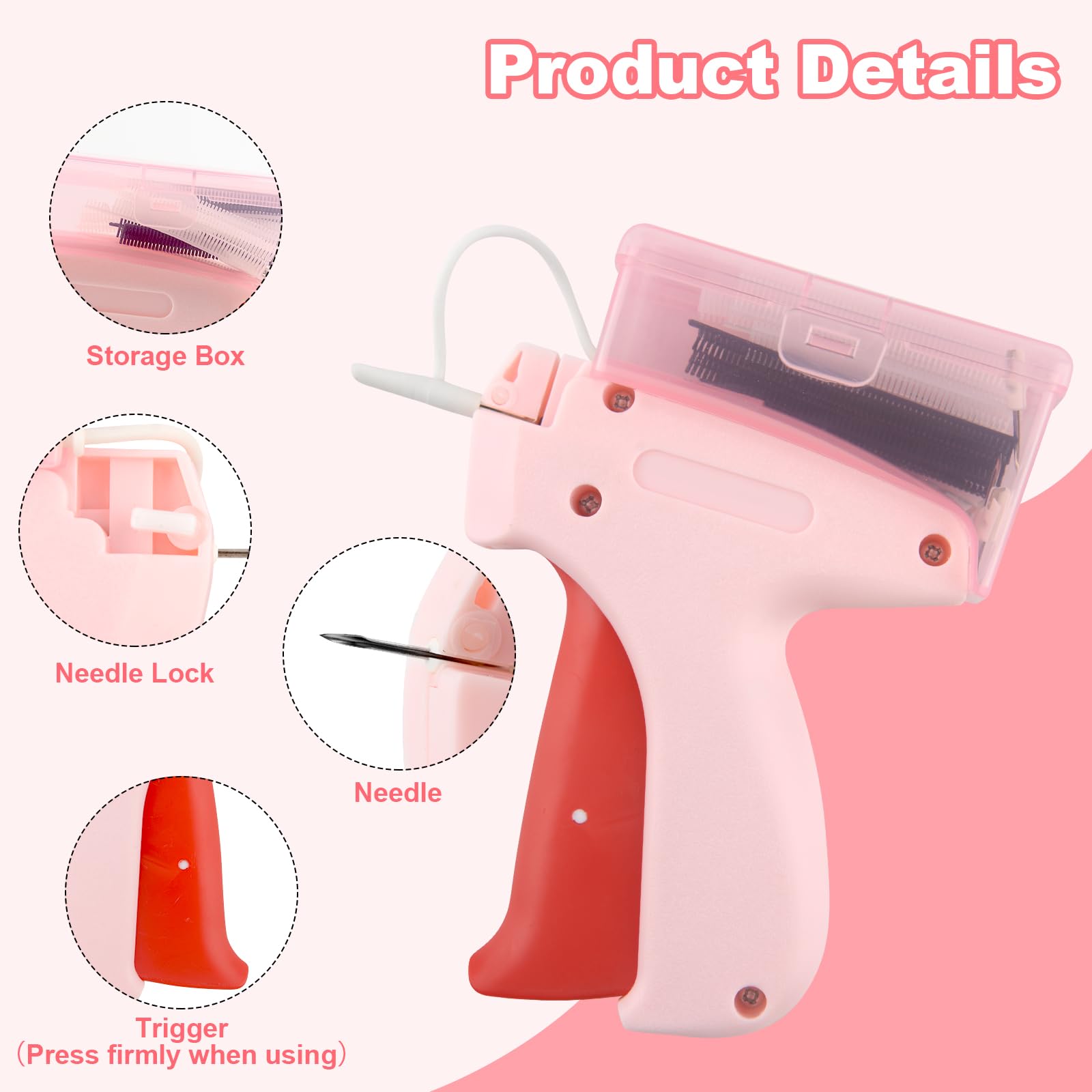 Riparatore Rapido Per Vestiti - Pistola Per Cucire Senza Filo, Con Aghi, Ideale Per Modifiche E Riparazioni - Foto 10