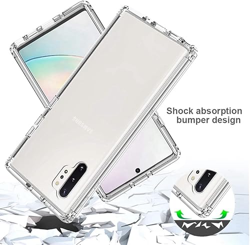 Miniatura 7 de Funda para teléfono Galaxy Note 10 Plus SM-N975U con protector de pantalla de vidrio templado, carcasa protectora de cuerpo completo transparente de