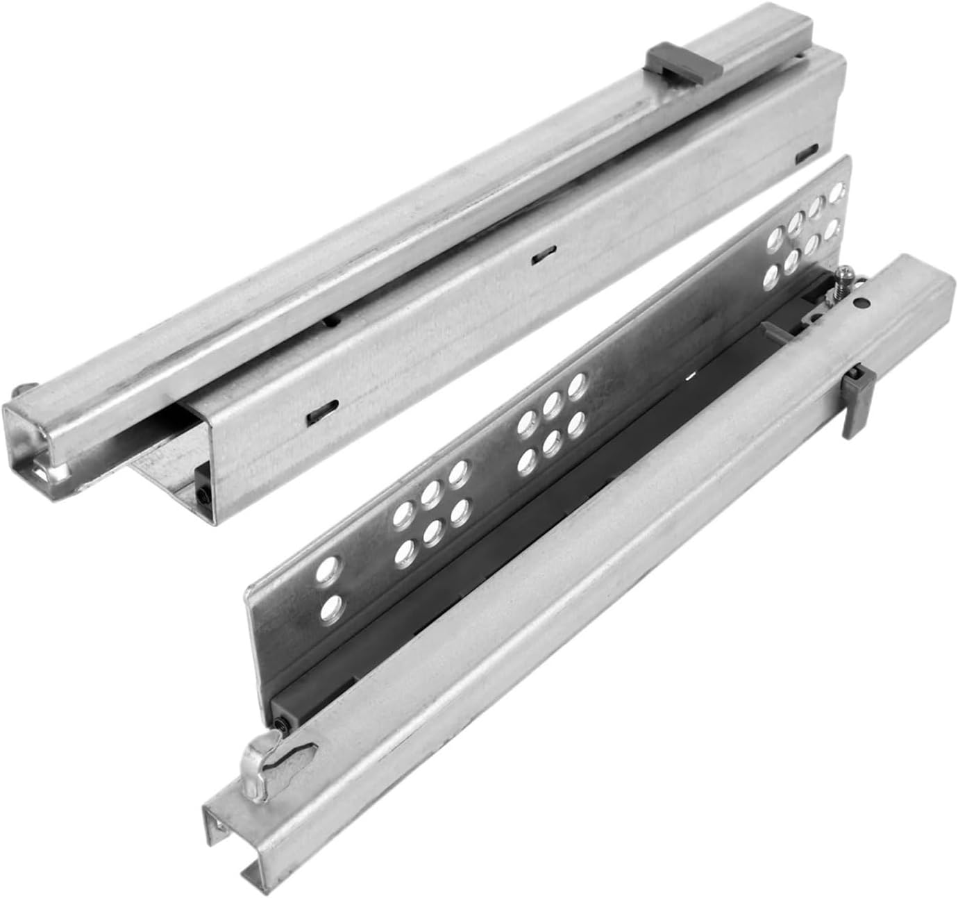 Drawer Rolling Bearing Slip Rail 10Inch Drawer Slides Furniture Track Heavy Duty Metal Glides Detachable Shelf Rails Household Storage Cabinet Part
