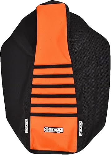 Miniatura 2 de Enjoy Mfg Funda de asiento acanalada con laterales negrosparte superior naranjacostillas negras, compatible con Yamaha Banshee (ATV) 1987-2006 #112