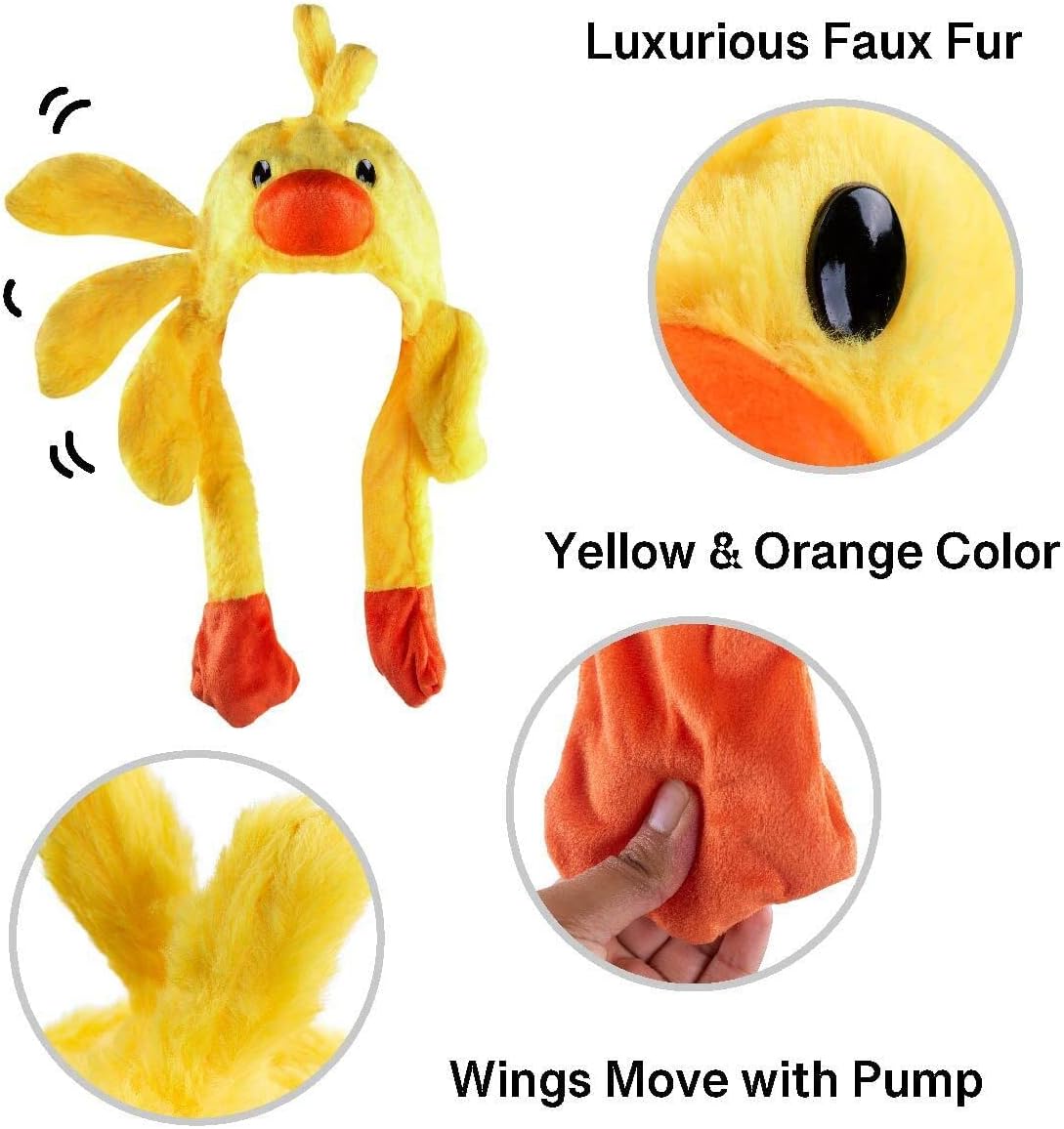 Super Z Outlet Animal Cute Plush Animal Winter Ski Hat Beanie Aviator Style Winter with Long Glove Ear Flaps - Image 5