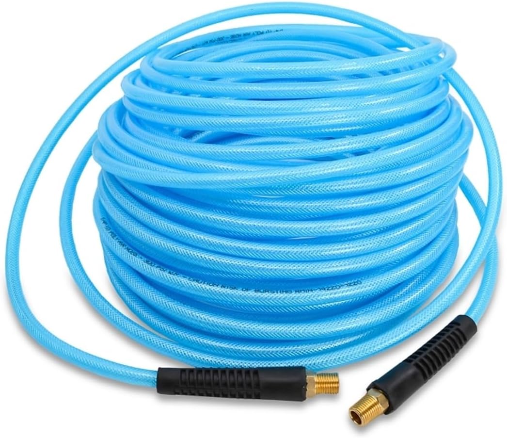 AVAGARD 1/4" x 100' Polyurethane Air Hose - Lightweight, Flexible & Durable Pneumatic Hose for Industrial, Automotive, Construction & Manufacturing, 300 PSI, Ozone, Kink & Abrasion Resistant