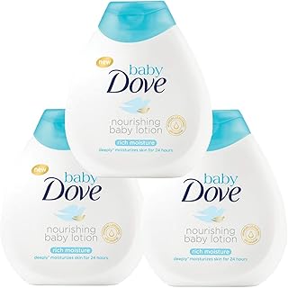 Dove Baby Sensitive Moisture Nourishing Baby Lotion, Fragrance Free - 6.76 Fl Oz / 200 mL x Pack of 3