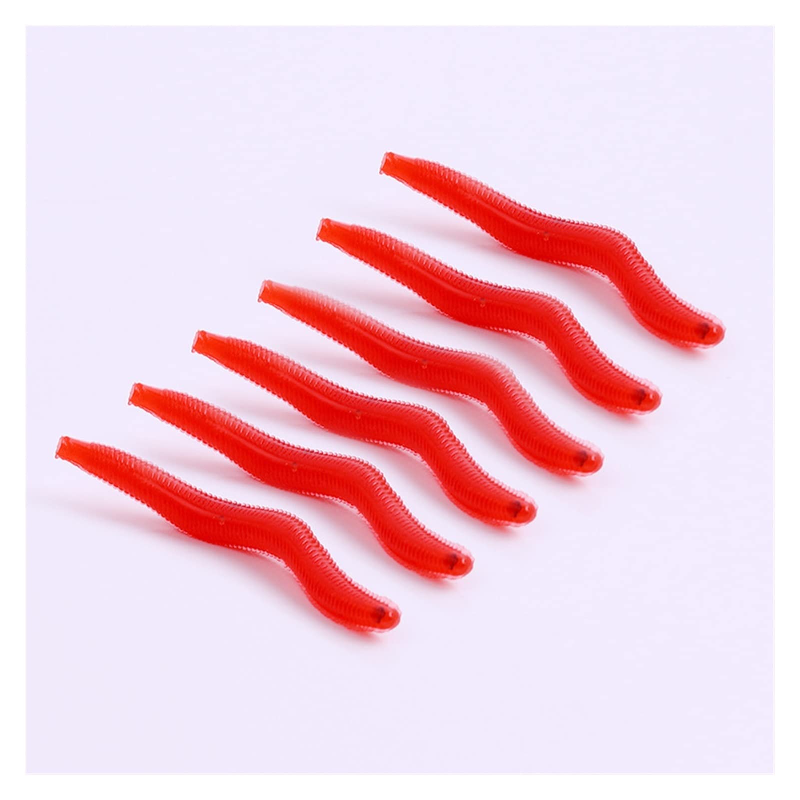 Plastic Worms Fishing, Artificial Fake Worms Lure Soft Fish Bait Tackle - View #4