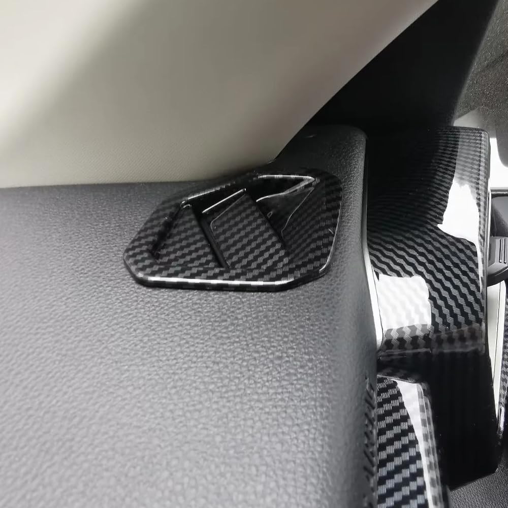 Car Accessories Interior Dashboard Air Vent Cover Trims Compatible with Toyota Tundra 2025 2024 2023 2022 (Carbon Fiber) 2PCS ABS