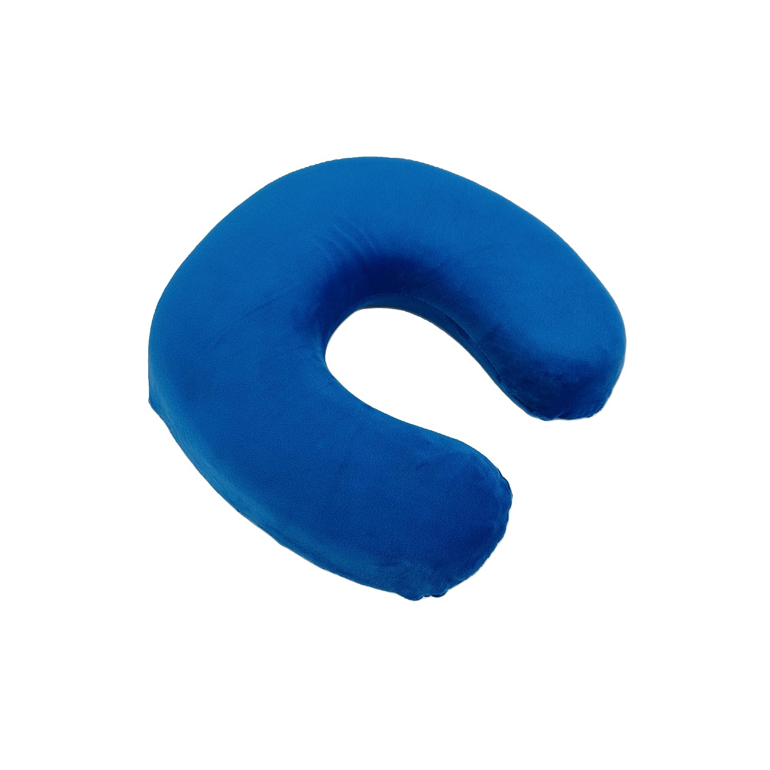 Soca Memory Foam U Shaped Travel Pillow Neck Support Head Rest Cushion (Blue)