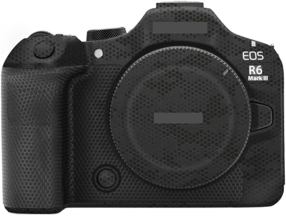 Decal Skins R6III Anti-Scratch Camera Protective Wrap Film Covered Skin for Canon EOS R6 Mark III R6 III R6 MarkⅢ Photography Accessories Sticker (Mamba Black, for Canon EOS R6 Mark III)