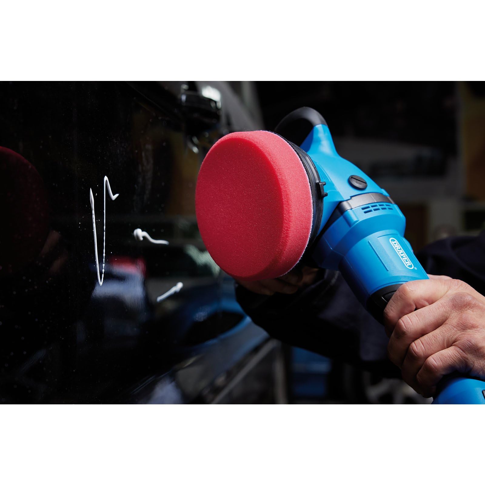 Draper 07582 Ultra-Fine Finishing Pad, 125mm, Red - Image 3