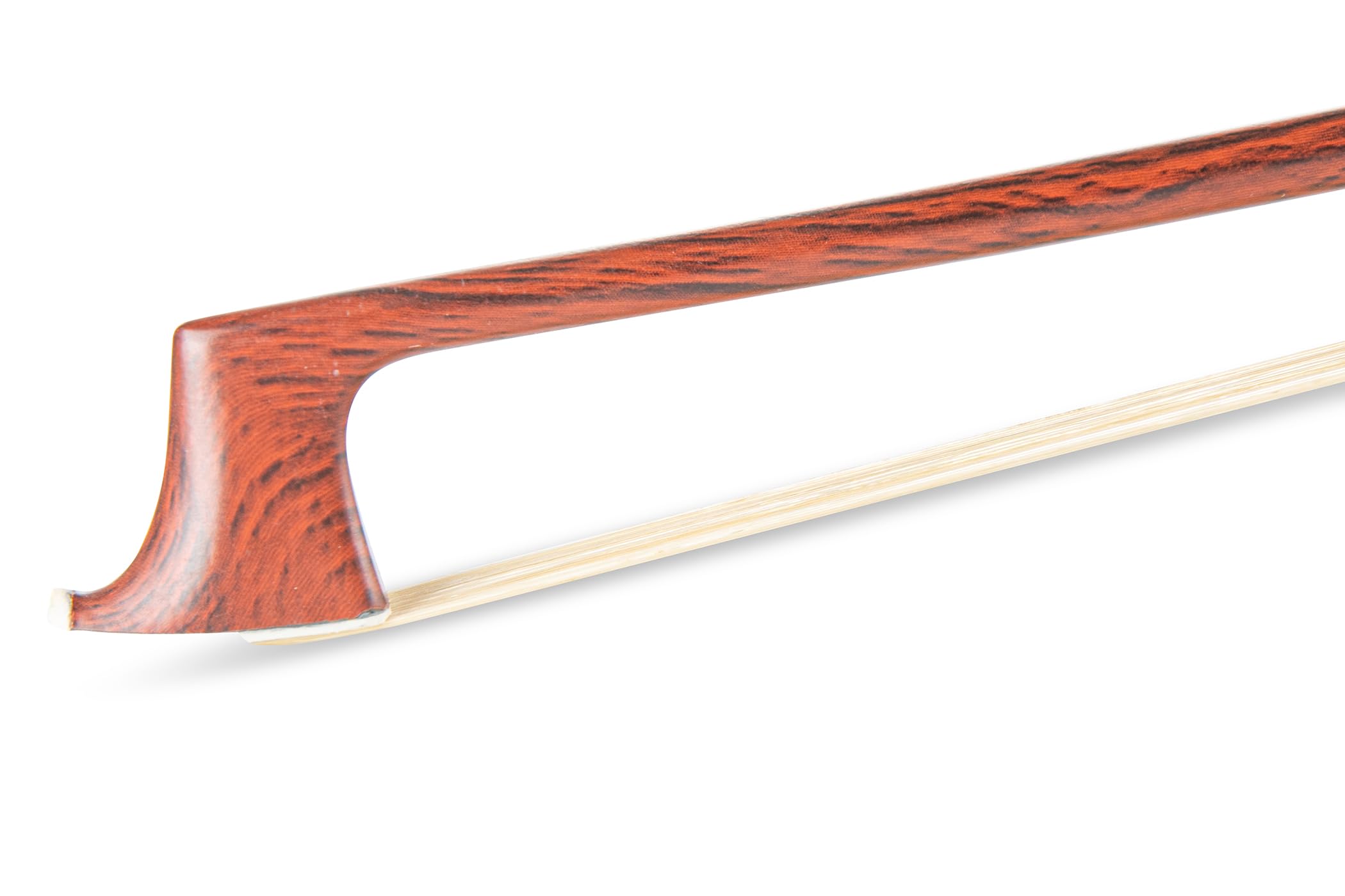 GEWA Violin Bow Carbon Student 3/4 - Wood Look Dark Brown - Ebony Frog - Natural Hair, Brown wood look - Image 3