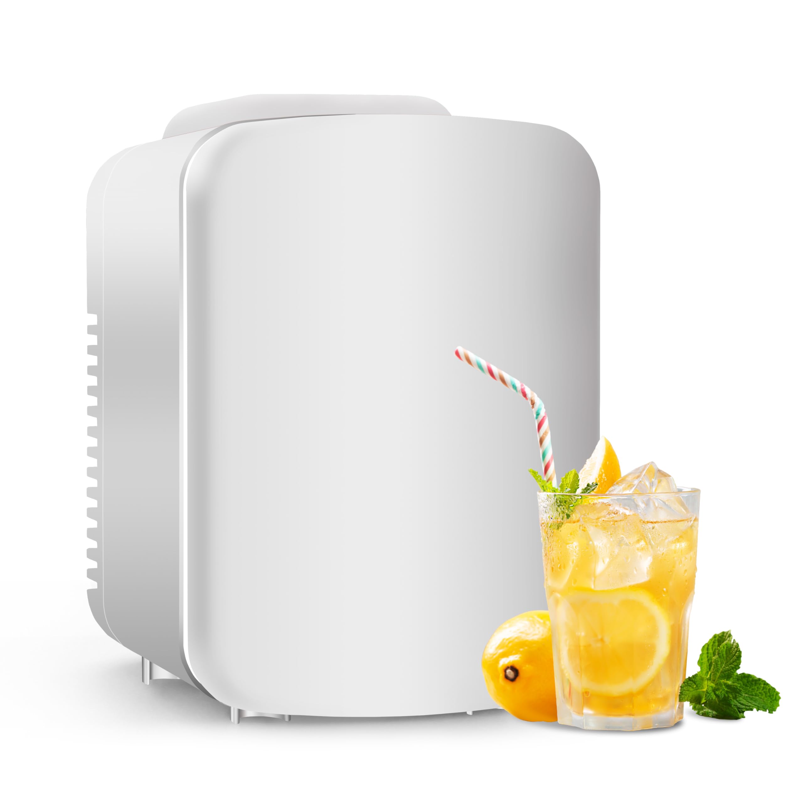 HealSmart HKFRIGMINI4WHT-C 0.1 cu ft Beverage Cooler White