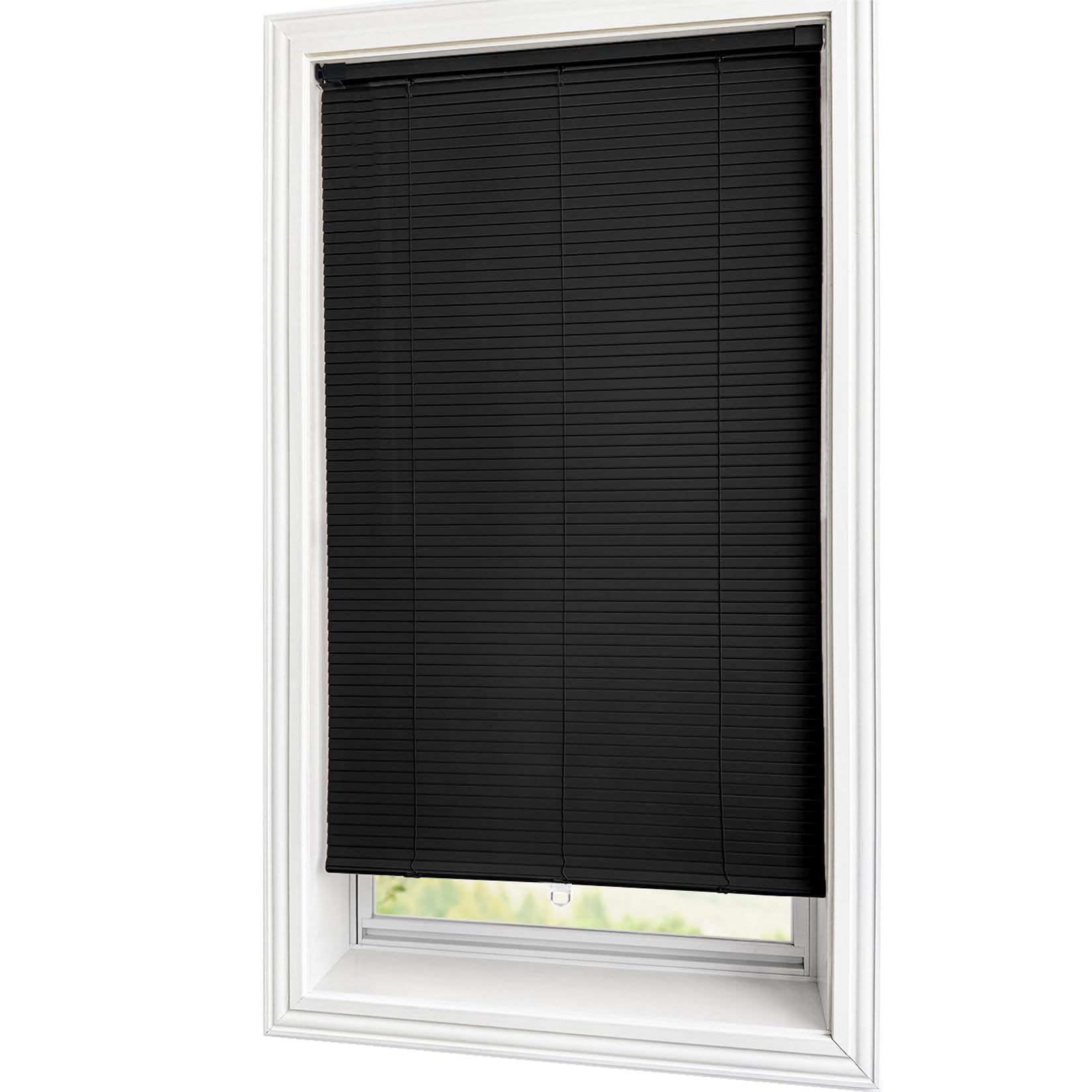 Persiana Veneciana de Aluminio sin Taladrar,Estores Venecianas Horizontales Cortinas Opacas para Ventanas Puertas,Hoja de 25 mm para la Oficina en Casa,Personalizables (115cm x 140cm)