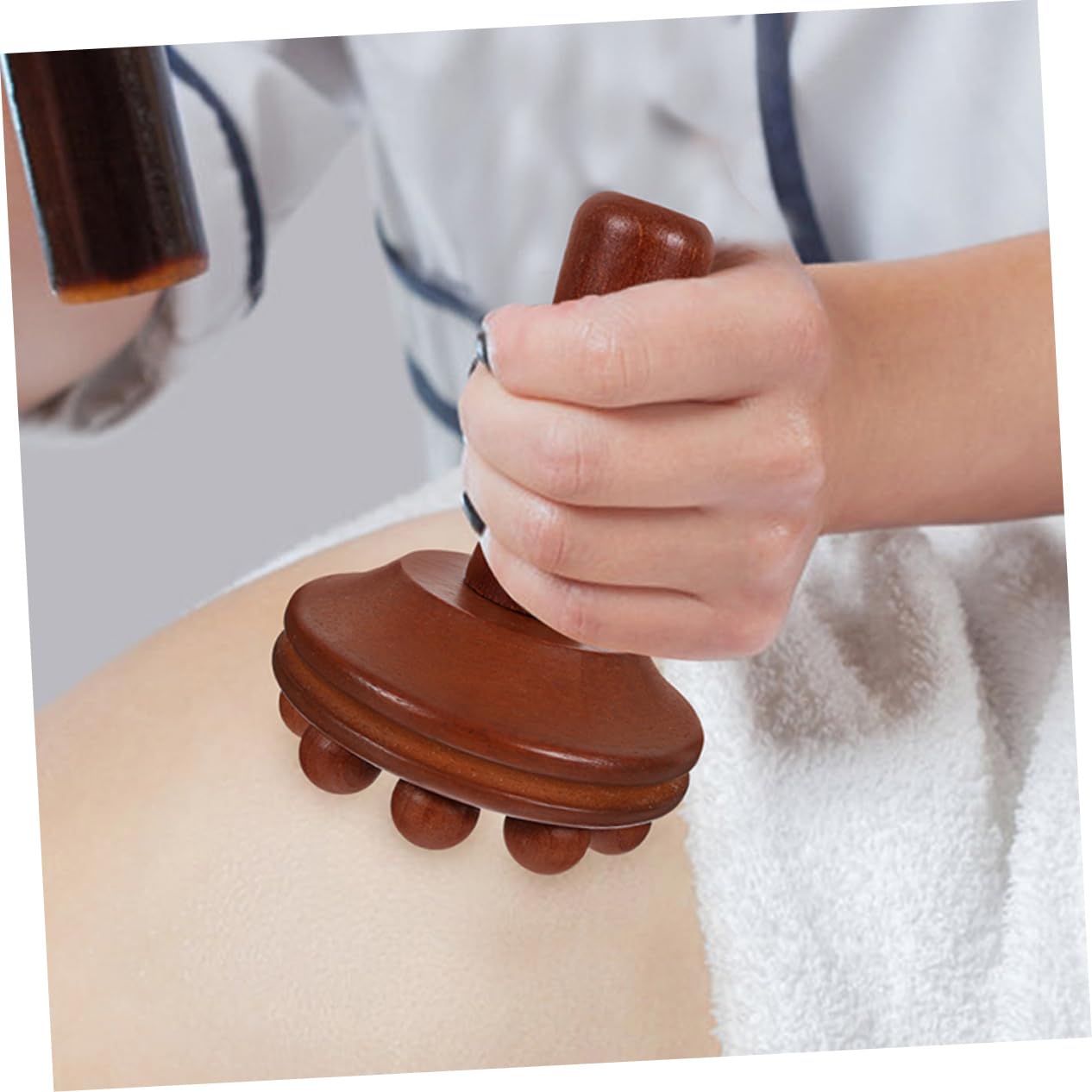 CALLARON 2 Series Herramientas De Masaje Manual Herramienta De Masaje Portátil ador Para El Cuerpo a De Corporal De Mano De Madera 2 Piezas*2