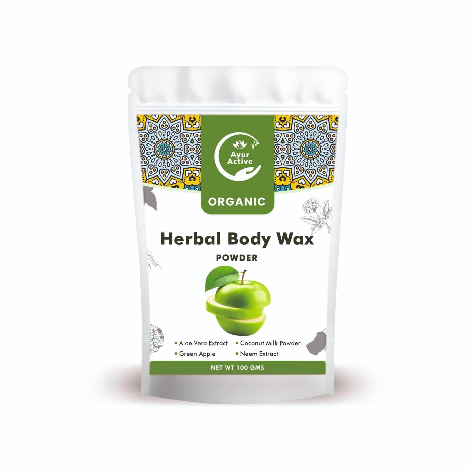 Ayur Active Painless Herbal Wax Powder for Hair Removal for women | NEEM & ALOE VERA EXTRACT-image-26