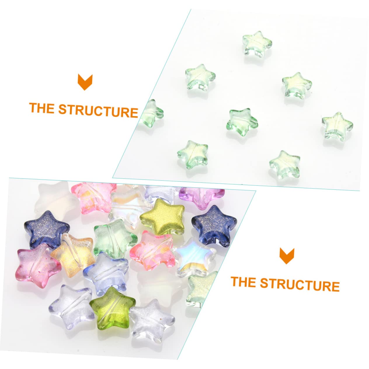 SHINEOFI 500piezas Cuentas De Pendientes Accesorios Para Joyería Diy Cuentas De Cristal De Diseño De Para Pulseras y Collares