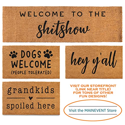 Welcome Large 50X15 Inch Oversized Door Mat, Rustic Welcome Outdoor Farmhouse Welcome Entry Mat Front Door, Large Front,Large Welcome Mat #TOP5