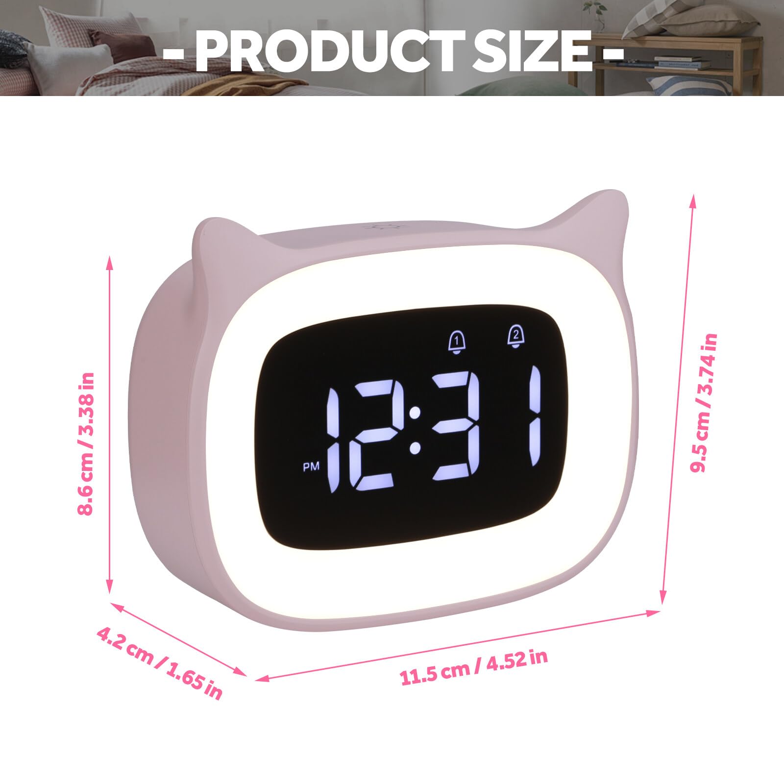 Kinberry Digital ChildrenS Alarm Clock With Night Light - Image 3