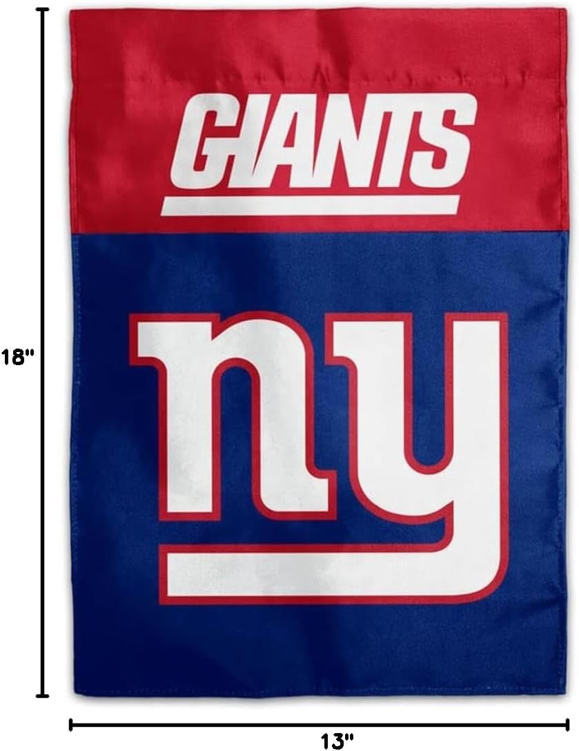 NFL New York Giants 2-Sided Home/Yard Flag (13" x 18"), Blue,