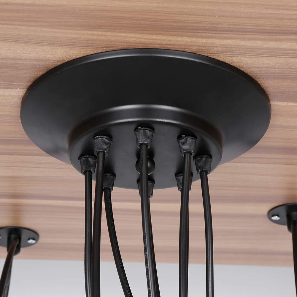 Retro-Kronleuchter in Form einer Spinne, Lampenschirm zum Basteln, industriell, Länge verstellbar, verwendet in Wohnzimmer, Esszimmer, Café, Bar (ohne Leuchtmittel)