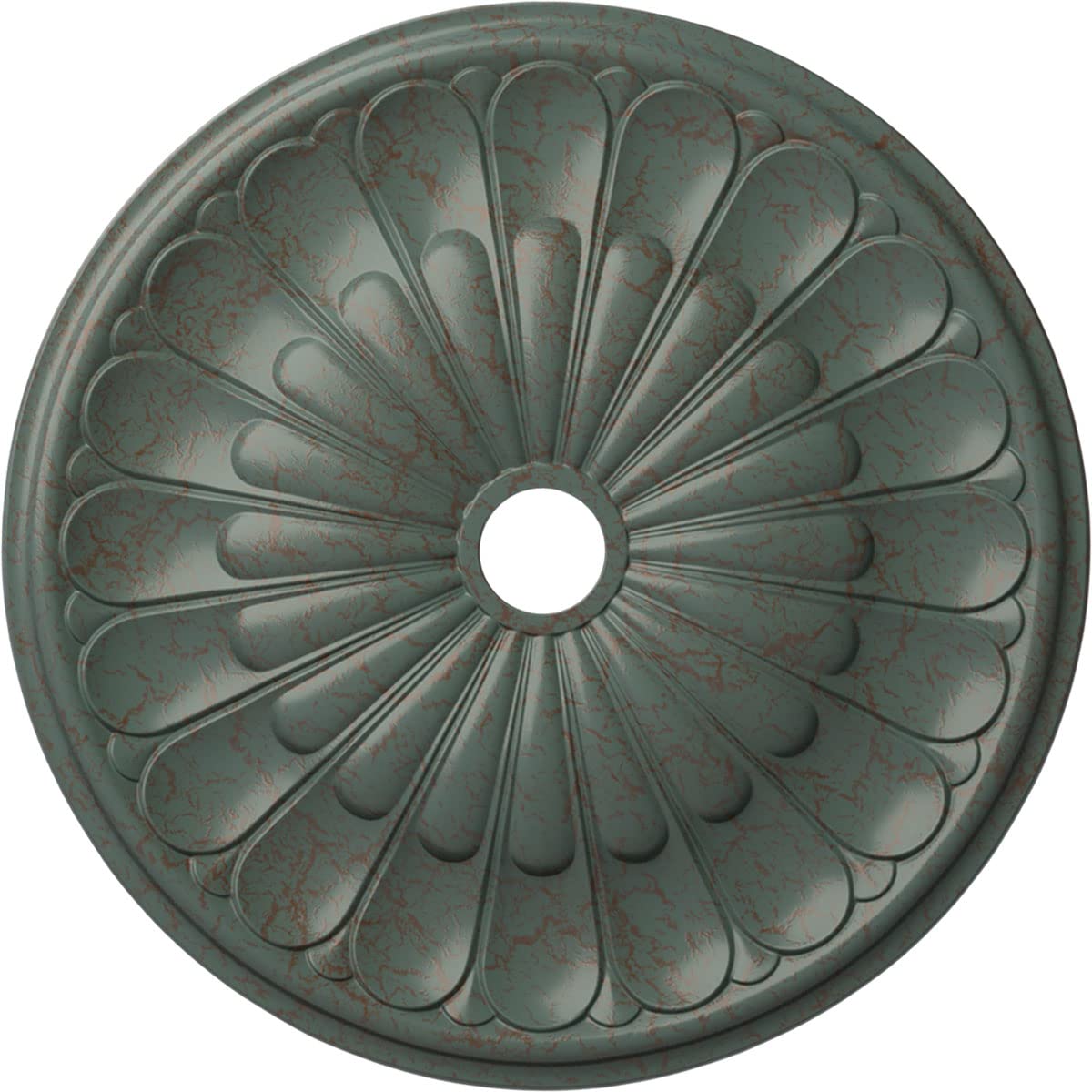 Médaillon de plafond Gorleen en cuivre antique pour lustre élégant