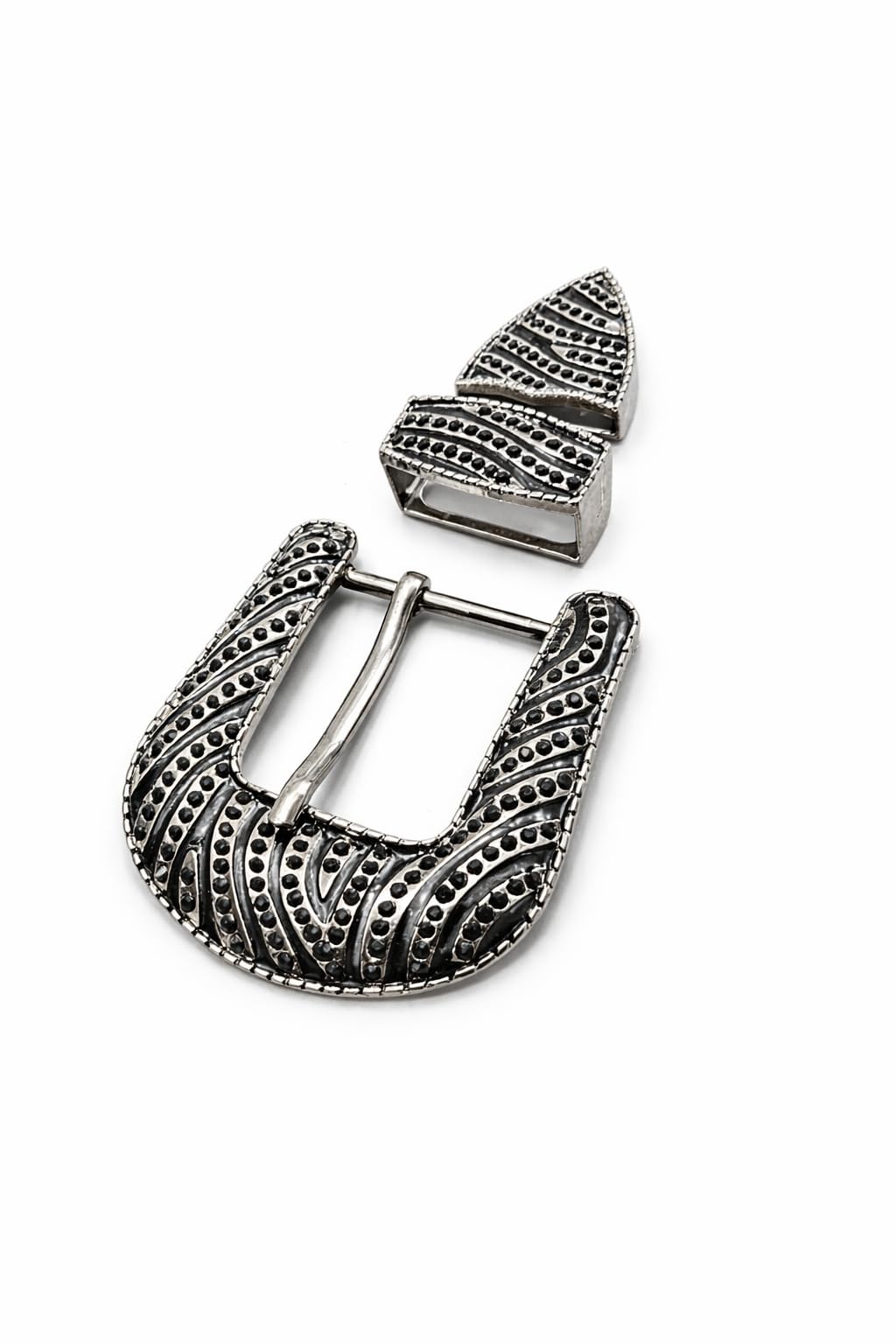 CBU 3 Pcs Buckle Set For Genuine Leather Belt Buckle For Men 32mm Belt Straps (32mm) Zebra Buckle