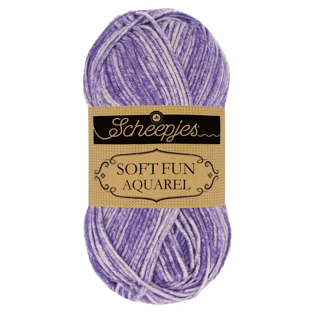 Scheepjes Softfun Aquarel 1x50g - 809 Fantasyscape, Purple Crochet and Knitting Yarn