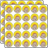 Dramatic Chipmunk Scrapbook Stickers 1" Size Pack of 50pcs