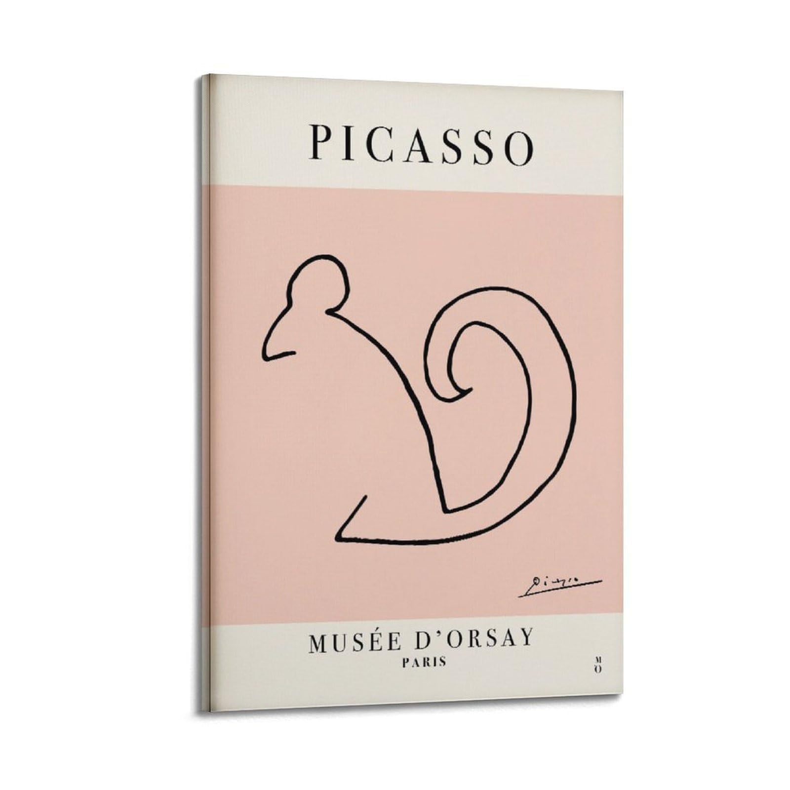 xiaoxiaoshen Picasso Squirrel Line, Neutral Decoration for Living Room, Minimal Canvas Poster Wall Art Prints Room Aesthetic Murals Bedroom And Living Decorations 20x30inch(50x75cm)