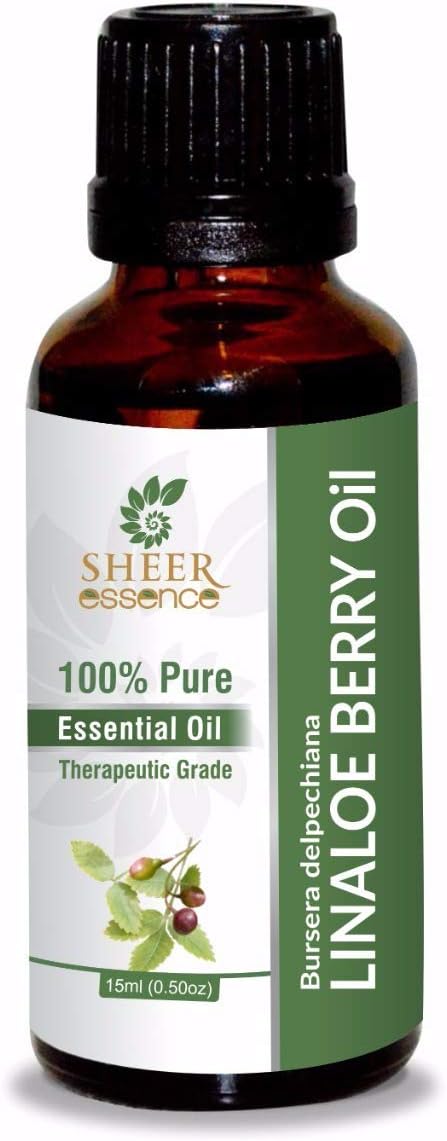 Linaloe Berry Oil (Bursera Delpechiana) Essential Oil 100% Pure Natural Undiluted Uncut Therapeutic Grade Oil 1.69 Fl.OZ