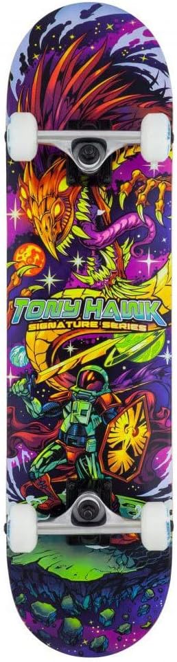 Tony Hawk SS 360 Series Complete Skateboard (Cosmic), Multi-coloured, 7.75 IN
