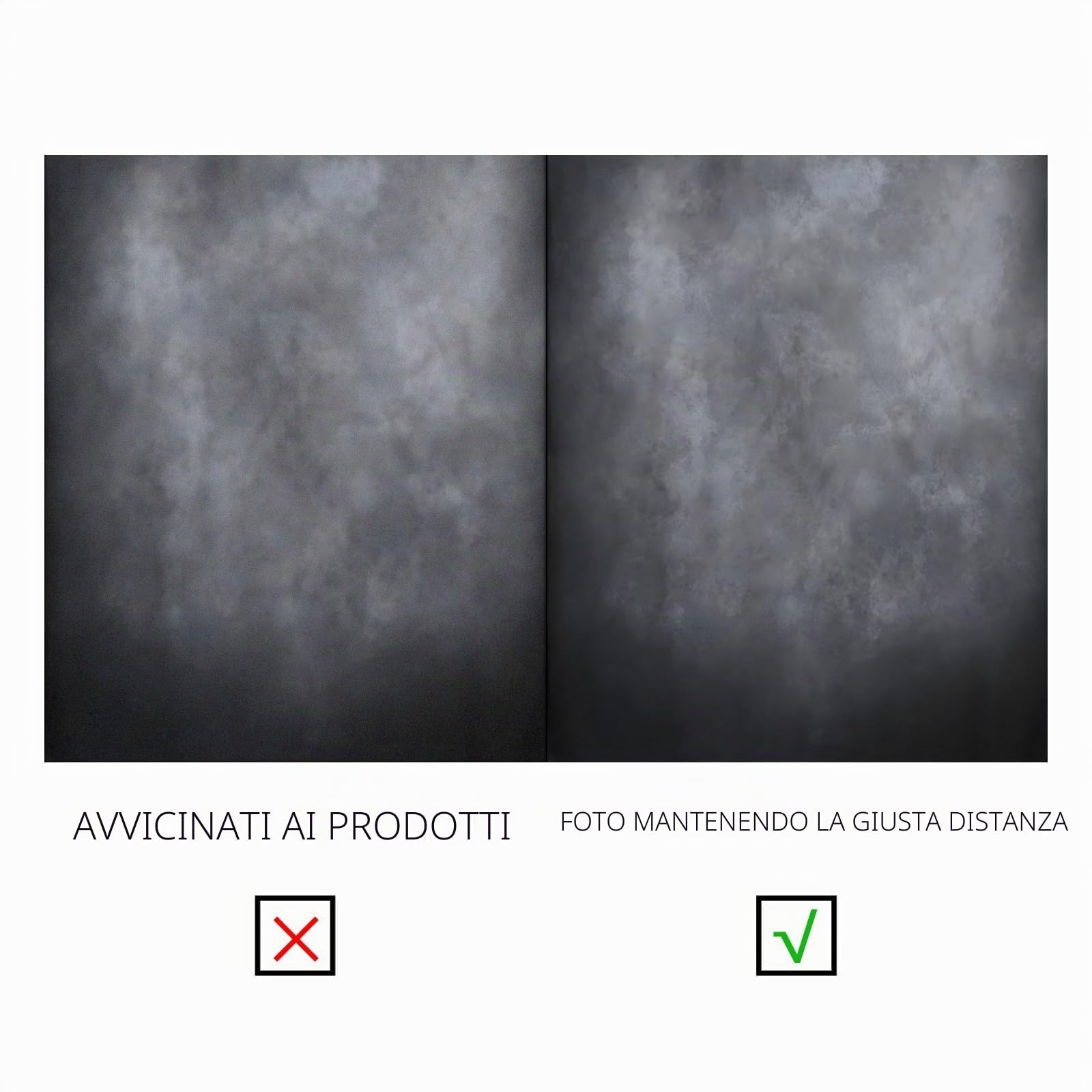 YongFoto 2,5x3m Fondali fotografici per la fotografia Cemento grigio sfumato Struttura astratta Sfondo dello studio Decorazione per bambini Ritratto Puntelli di nozze Carta da parati per feste