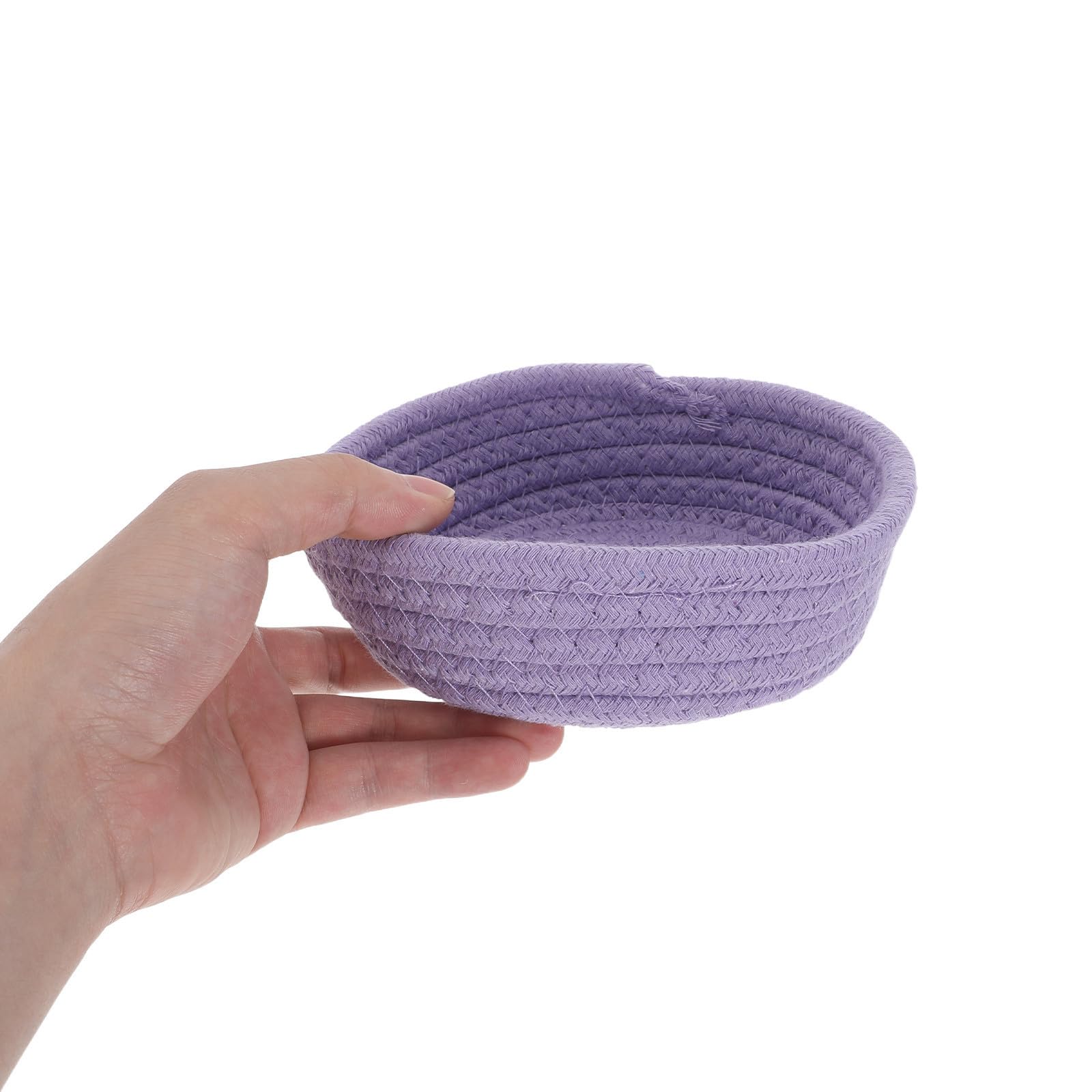 BESTOYARD 6 Stück Geflochtener Tragbar Aufbewahrungskorb Gewaschenem Denim Boho aus Baumwollseil Leicht Runder Dekorativer Stil und für und Schlafzimmer