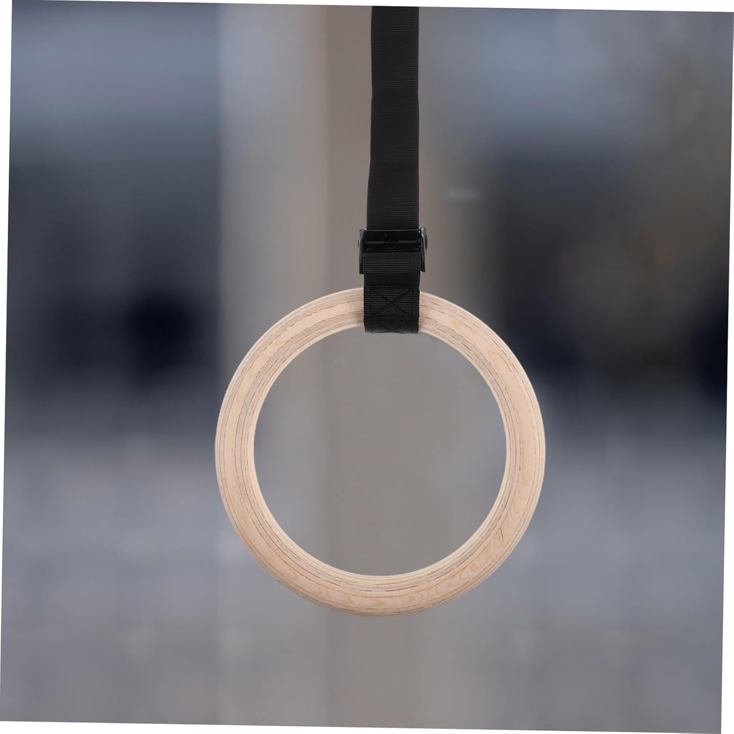 Gymnastic Rings with Adjustable Straps Non Slip Suspension Workout Rings for Full Body Training Durable Reliable Fitness for Home Gym Exercise