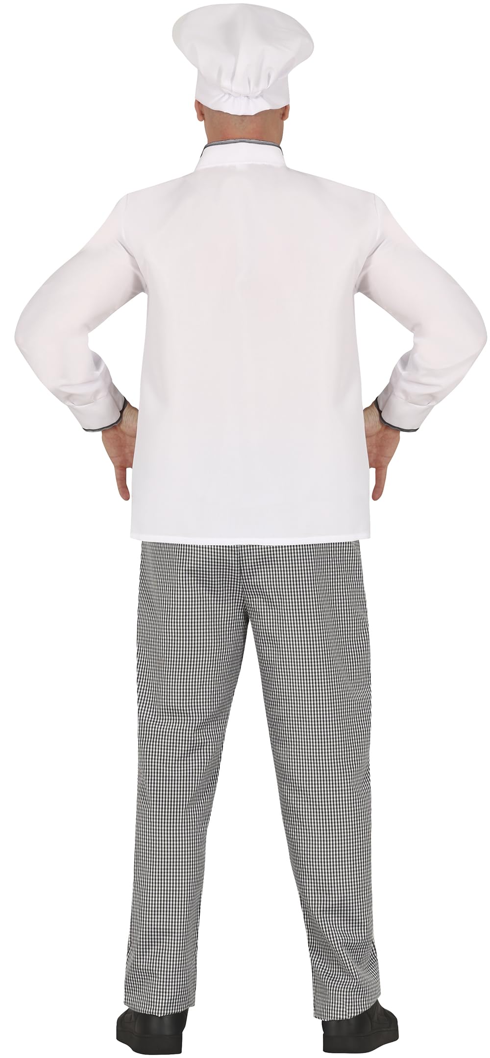 FIESTAS GUIRCA Big Chef Mens Fancy Dress Costume, Complete Chef Cook Costume with Chef Hat, Jacket and Trousers - Image 3