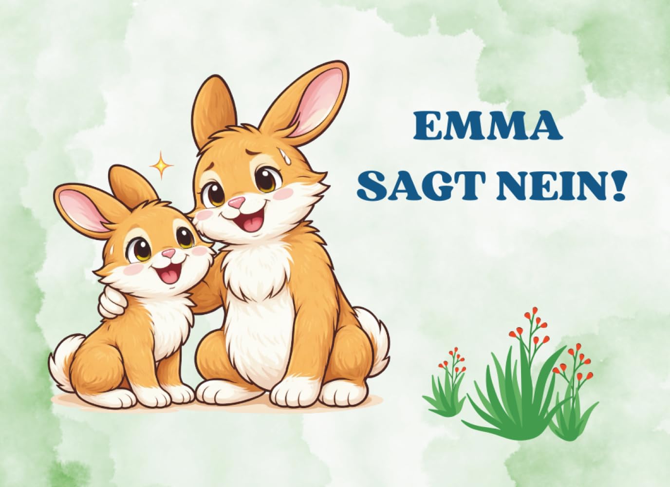 Emma sagt Nein!: Ein Bilderbuch über Nein sagen, Mut, Selbstbewußtsein und auf das eigene Bauchgefühl hören (Der kleine Hase Emma - Bilderbuchreihe für Vorschulkinder)