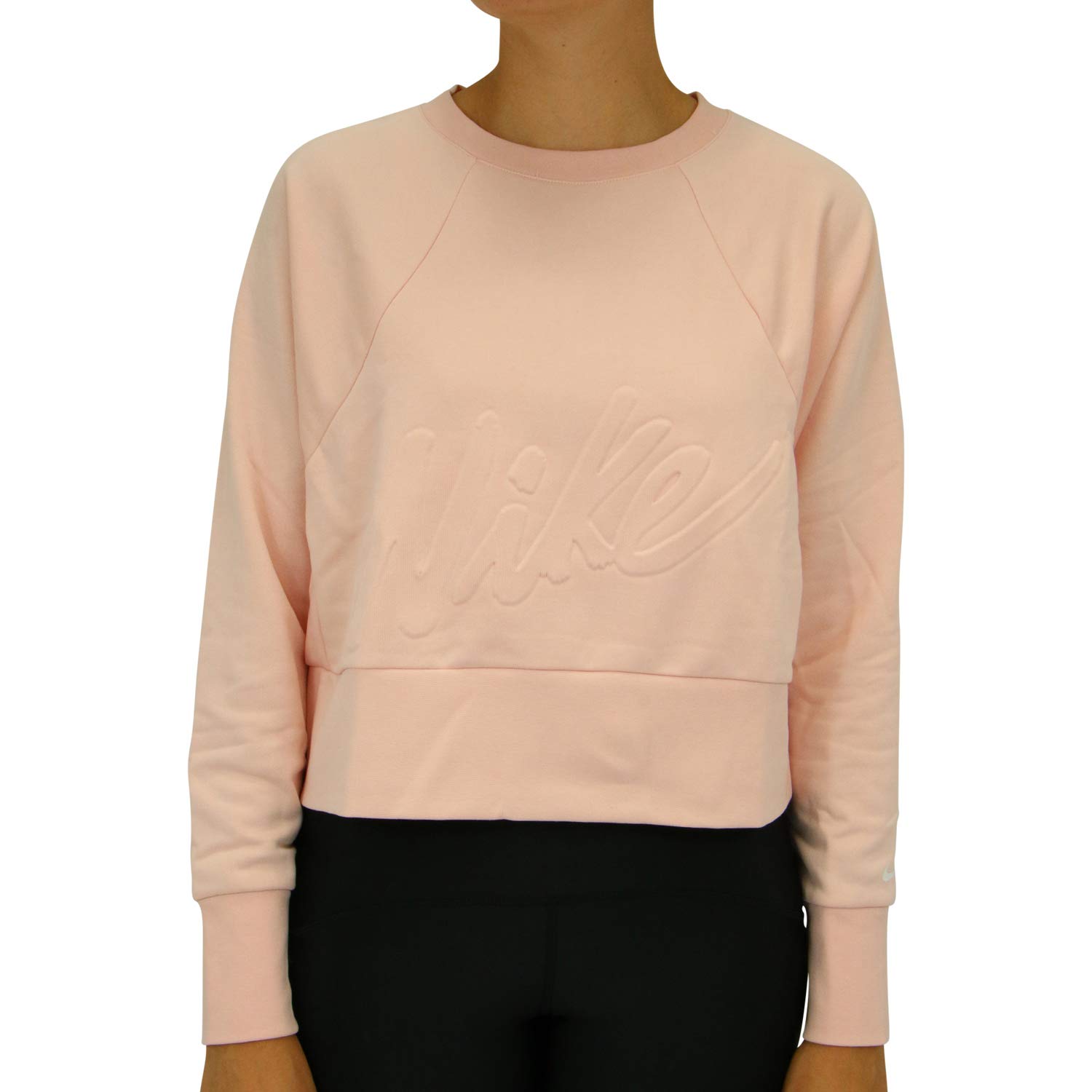 NIKE DRI-FIT FLEECE TRAINING CREW SWEATSHIRT JUMPER SIZE M (CD4308 682) PINK
