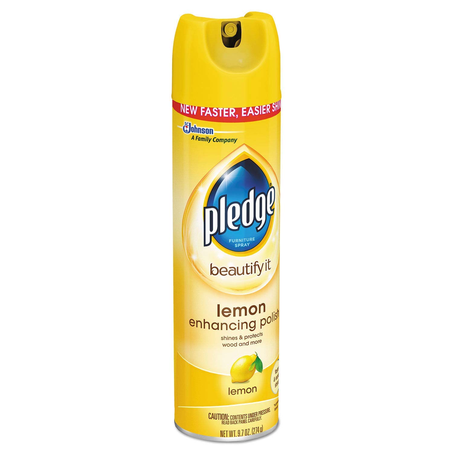 Pledge Wood Polish - Lemon Clean, 9.70 Ounce (Pack of 12)