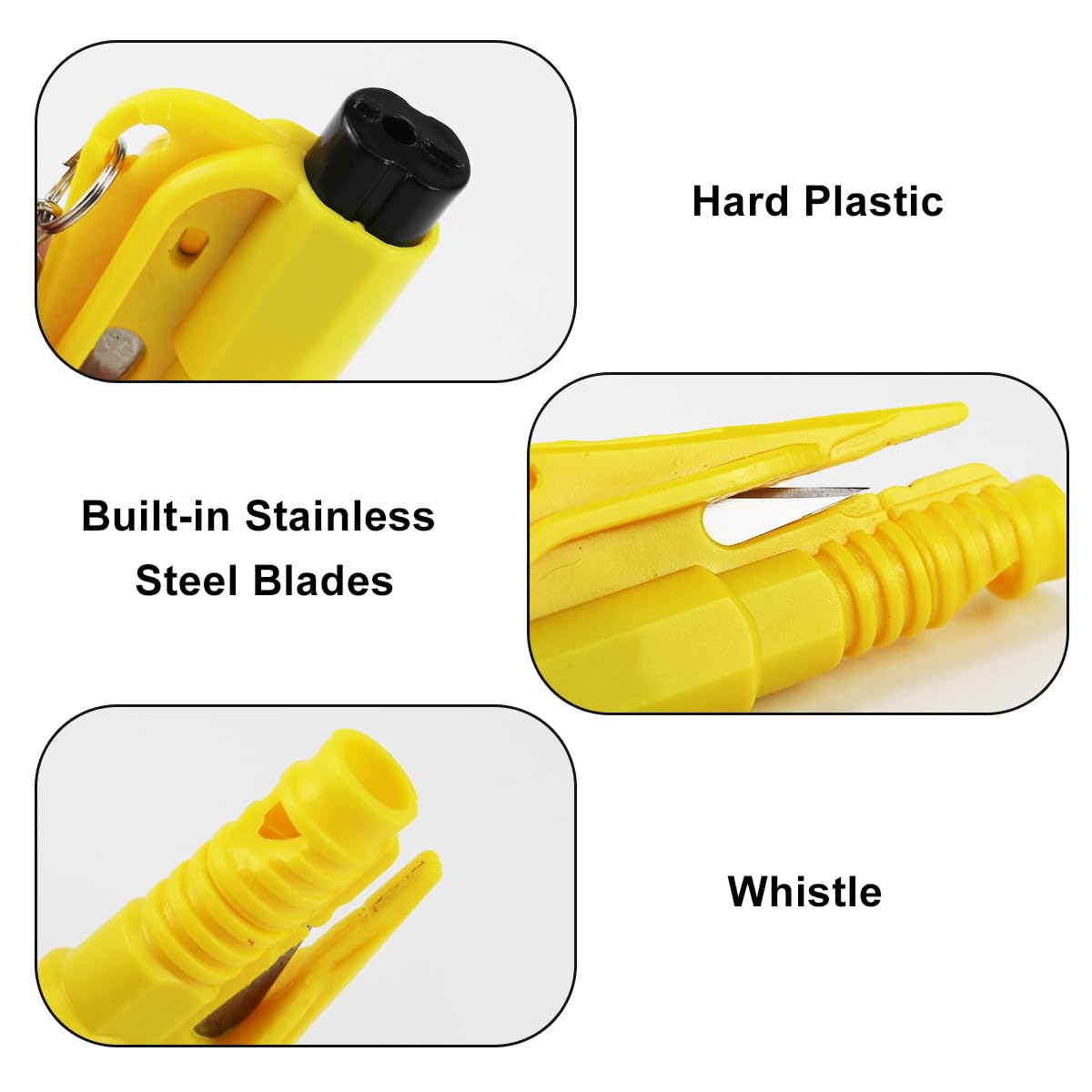 Martello Rompivetro E Taglia Cinture 3 In 1 - Emergenza Auto, Compatto E Sicuro, Colori Assortiti - Foto 13