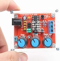 Vista 3 de XR2206 HighAccuracyFunction Generador Módulo generador Kit de bricolaje, generador de forma de onda de frecuencia ajustable sinusoidal, triangular