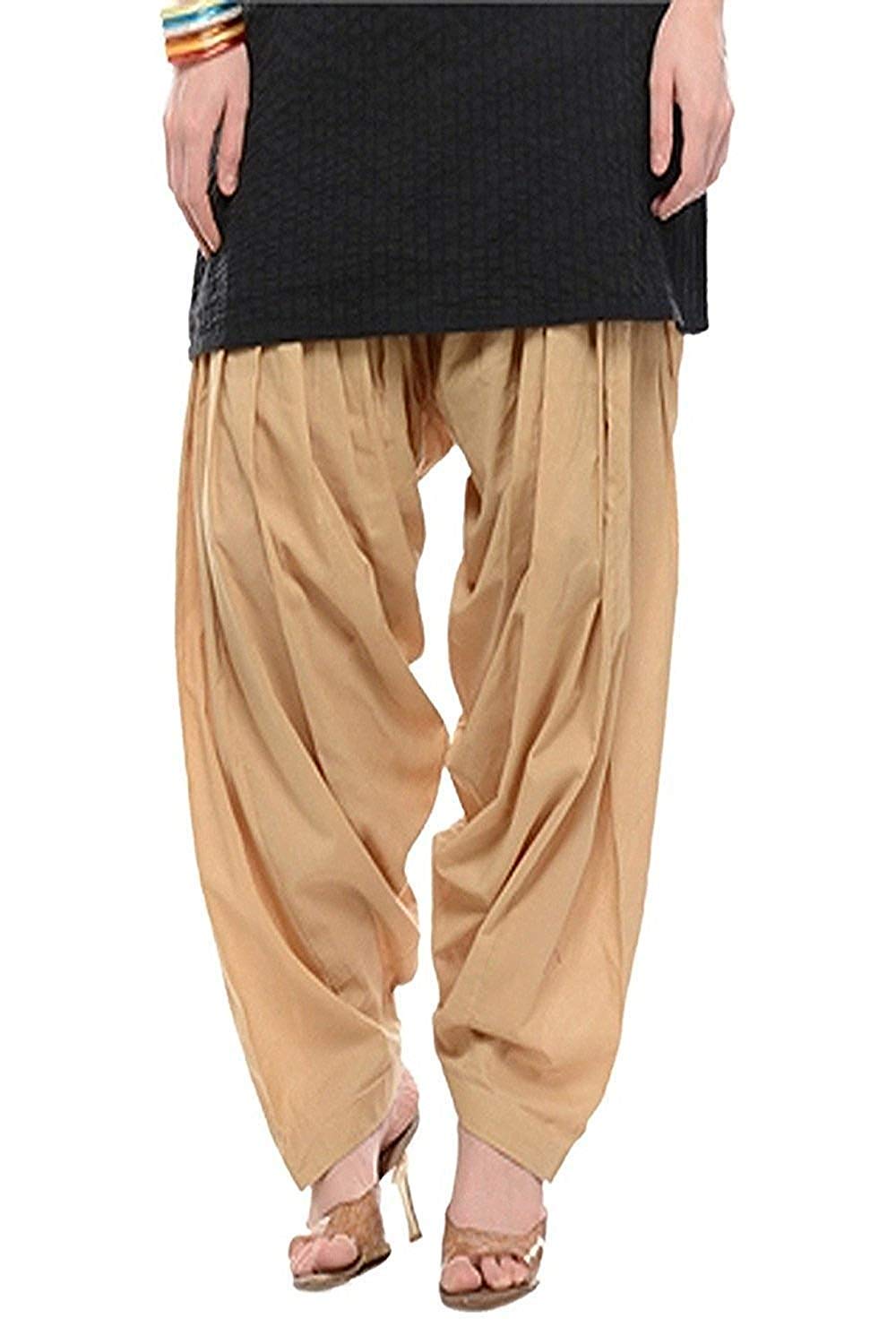 Hanu Creations Women's Cotton Traditional Handmade semi patiala Salwar pants