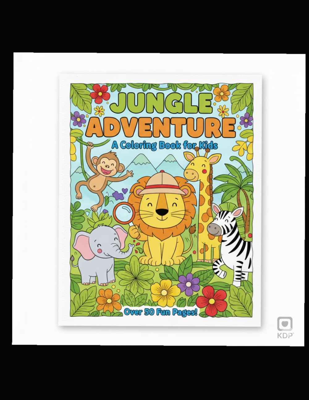 Cute Animals Coloring Book for Kids Ages 3–8