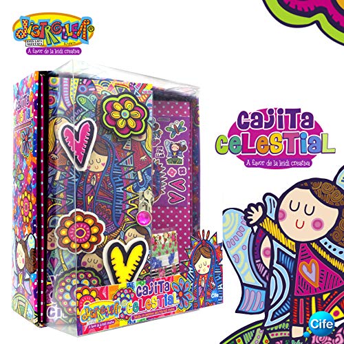 Virgencita - Distroller Virgencita Cajita Celestial VirgencitasTaquilla Individual Virgen, Multicolor (Cife 8)