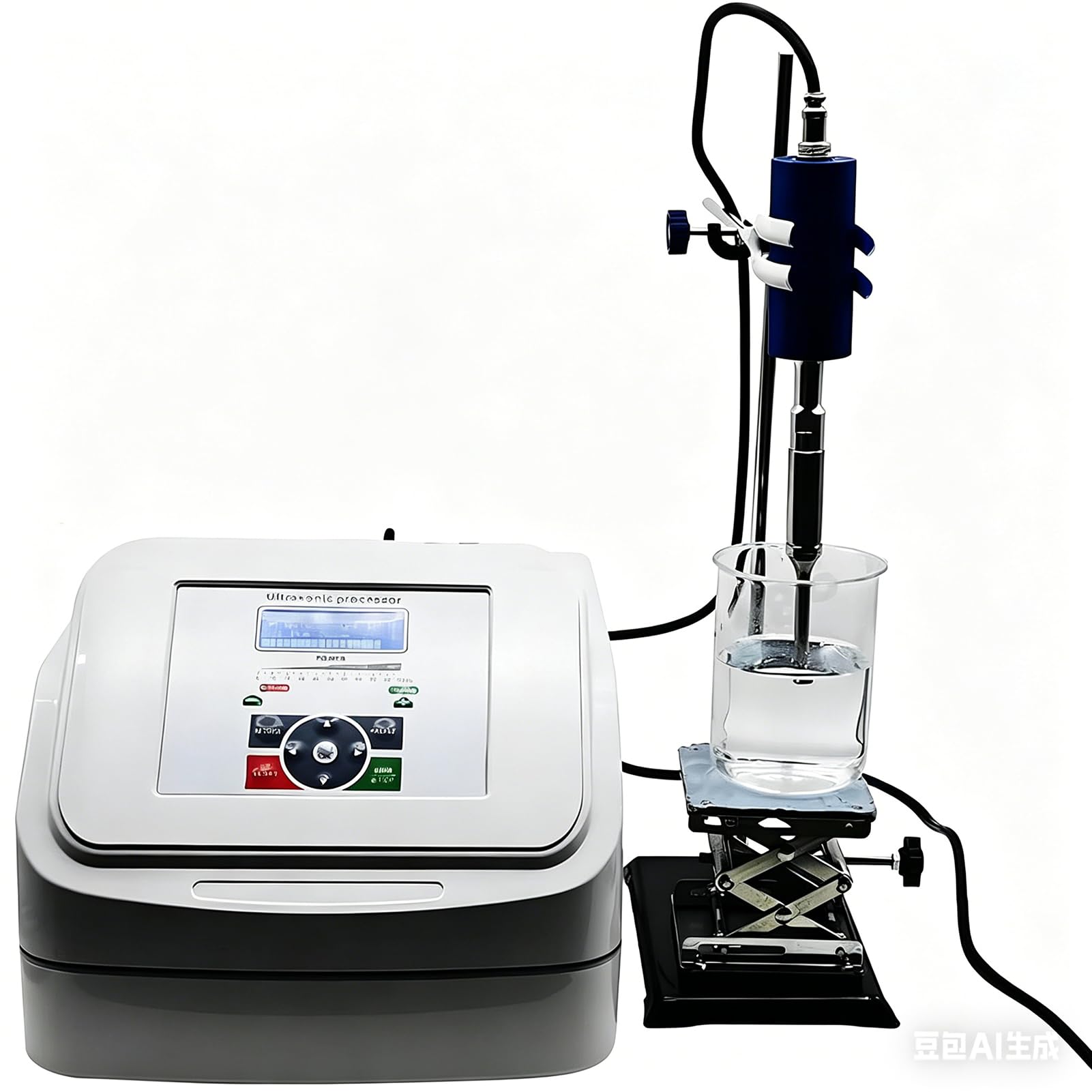 Mezclador ultrasónico de sonicador homogeneizador – Disruptor de células de laboratorio con sondas de titanio, control digital para lisis celular y emulsificación