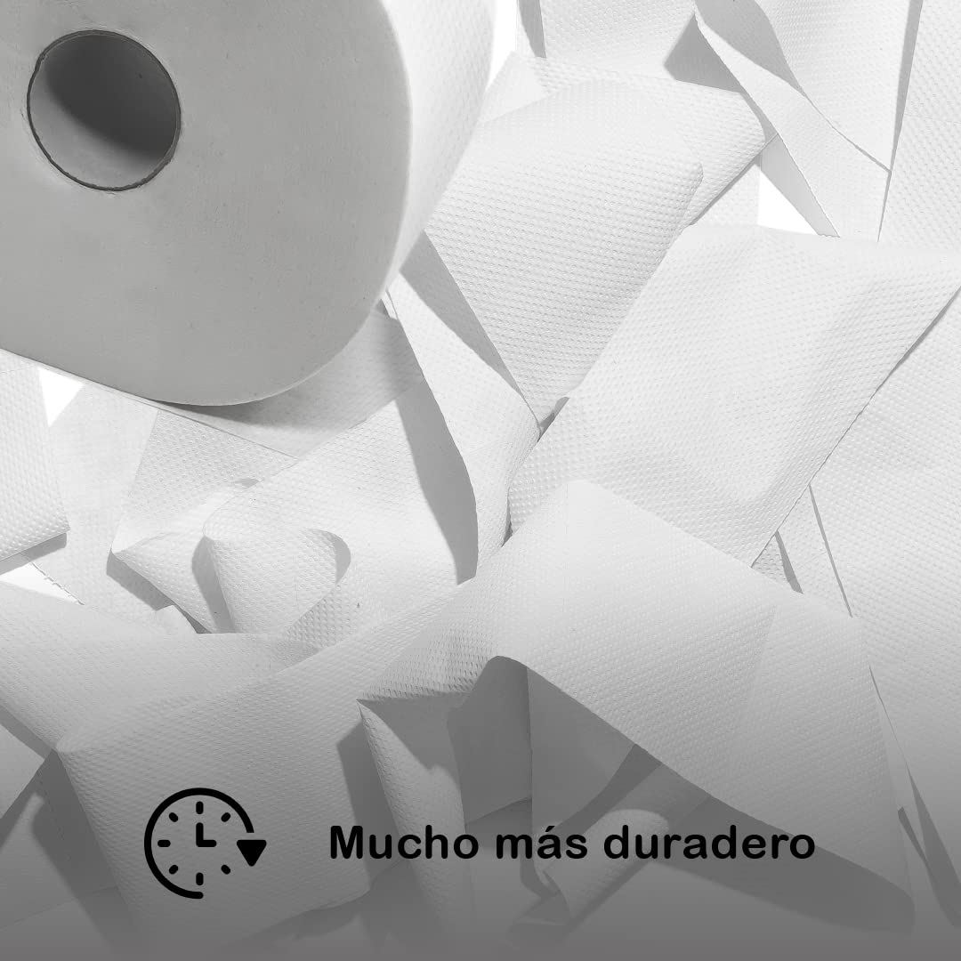 Papel Higiénico Industrial Pasta Laminado 24 Rollos Jumbo | Rollo de Papel Industrial Jumbo para Dispensador